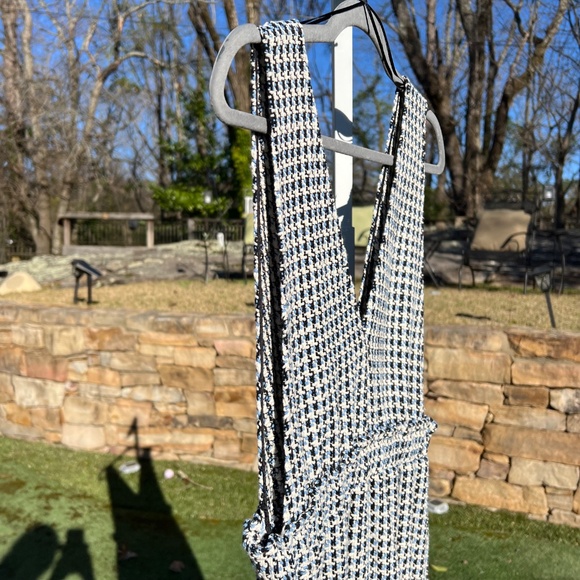 ZARA Tweed Button-Front Pinafore Mini Dress - Picture 5 of 16